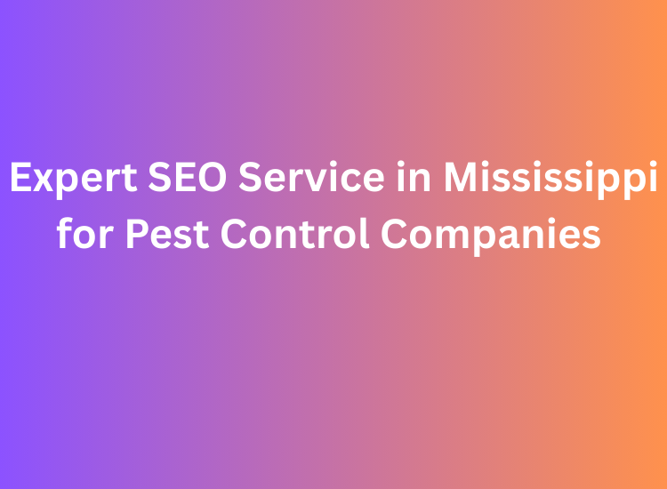 Expert SEO Service in Mississippi for Pest Control Companies
