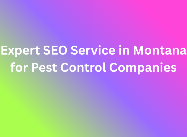 Expert SEO Service in Montana for Pest Control Companies