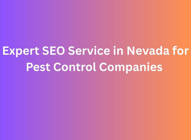 Expert SEO Service in Nevada for Pest Control Companies