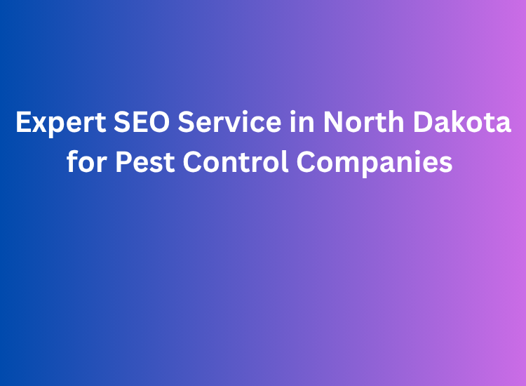 Expert SEO Service in North Dakota for Pest Control Companies