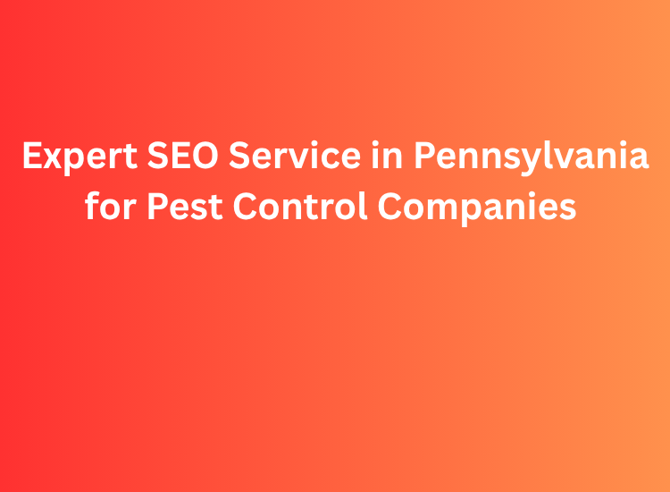 Expert SEO Service in Pennsylvania for Pest Control Companies