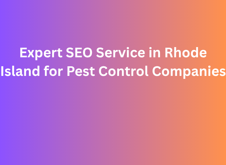 Expert SEO Service in Rhode Island for Pest Control Companies