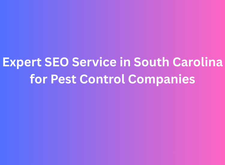 Expert SEO Service in South Carolina for Pest Control Companies